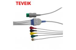 China Ultraview IEC 1K Ohm Button Snap Spo2 Extension Cable supplier