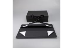 China Durable T Shirt Black Rigid Gift Box , Hoody Cardboard Box With Flap Lid supplier
