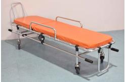 China 159Kg 55cm Foldable Stainless Steel Stretcher Trolley With Wheels Transfer Patient supplier