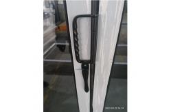 China Bifold Sliding Glass Folding Window Doors For Patio 77mm Insulated Aluminum supplier