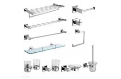 China Polished Matt Bathroom Towel Bar Sets Black 11 Piece Bath Accessories Kit supplier