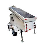 Mobile Solar Surveillance Tower Solar Trailer For Construction Works for sale