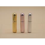 Personal Care Refillable Glass Perfume Bottle Metal Bright Color Gold Pink Silver for sale