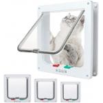 4 Way Locking Cat Door Flap For Interior Exterior Doors Weatherproof for sale