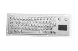 China Stainless Steel Industrial Keyboard With Touchpad  / Rugged  Keyboard supplier
