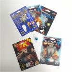 Custom RHINO 69 Male Enhancement Pill Packaging , 3d Lenticular Packaging Card for sale