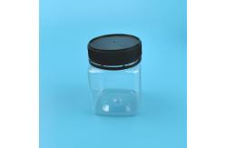 China 320ml Medicine Plastic Food Jars Square Honey PET Bottle With Tamper Evident Cap supplier