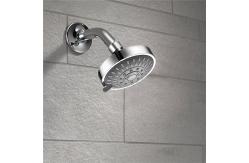 China 4Inch Single Wall Mounted Shower Head Adjustable Ball Joint In Chrome supplier