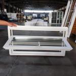 Customized House UPVC Hopper Window For Toilet Basement Ventilation for sale