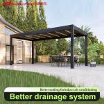 China Waterproof Windproof Aluminium Pergola Product Feature Aluminum Perforated Sheet in Black for sale