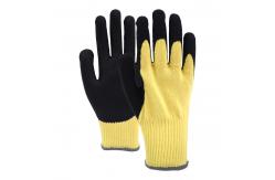 China 10 Gauge Pure Aramid Nitrile Coated Gloves Custom Fire Resistant Work Gloves supplier