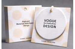 China 800gsm Square Printed Hang Tags With Linen Patterns High End Produced supplier