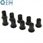 QBH Carbon Steel Black Rivet Nuts with Flat Head Knurled Body for sale