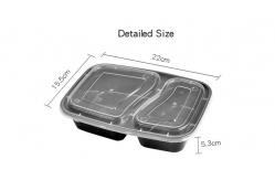 China Microwavable Take Out Pp Disposable Plastic Food Containers With Lid supplier