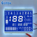 HTN Blue 8 Inch Segmented Custom LCD Screen Panel For Water Dispenser for sale