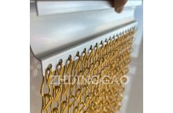China Lobby Partition Aluminum Chain Curtain Colors Treatment supplier