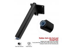 China Matte Black Thickened Metal Angled Sofa Legs Cabinet & Coffee Table Furniture Leg Fittings supplier