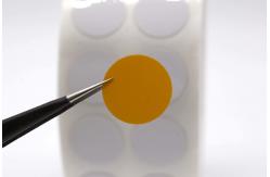 China 15.5mm 1.5mil White Gloss High Temperature Resistant Polyimide Label supplier