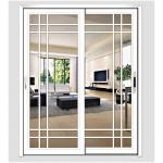 Custommized French PVC Sliding Door Single Glass Double Glass Sliding Door For Kitchen for sale