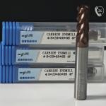 8mm Roughing Processing TiAlSi Coating HRC55-60 Hardness Four Edge Plane Milling Cutter for Low Alloy Steel Workpiece for sale