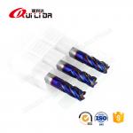 10mm 3/8 Carbide Corner Radius End Mills For Cutting Hardened Steel 4 Flute HRC65 .125 Radius for sale