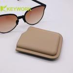 Fashionable Ultra Thin Foldable Sunglasses Case Sunglasses Sleeve ECO PU Leather for sale