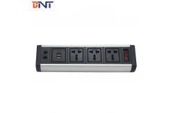 China Aluminum Alloy Desktop Power Outlet For Multimedia Conference System supplier