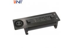 China Multimedia Desktop Socket With Aluminum Alloy Surface Panel supplier