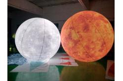 China Helium Inflatable LED Light Round Dvertising Air Moon Balloon supplier