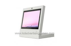 China 13.3 Inch Android Capacitive Touch Table Kiosk With Face Recognition Camera supplier