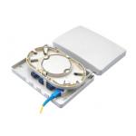 4 Port Indoor Mini FTTH Fiber Optic Terminal Box ABS Plastic Material for sale