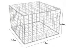 China 5x5cm Decoration 4mm Galvanized Gabion Baskets 1x1x0.7m supplier