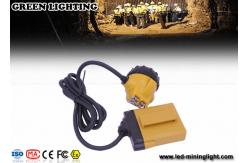 China 25000 Lux Portable Rechargeable LED Headlamp ATEX 2A Charger Big Battery Capacity supplier