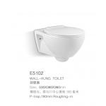 3L 6L Wall Mounted Rimless Toilet Seat P Trap White Color Ceramic for sale