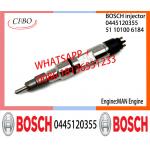 BOSCH 0445120355 Neutral Diesel Fuel Injector Assembly 0445120355 51101006184 For MAN Engine for sale