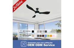 China 33.3W 52inch 5 Speed Remote Control Plastic LED Ceiling Fan With Light supplier