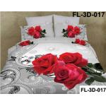 3D Reactive Printed Sheet Set Cotton Bedsheet