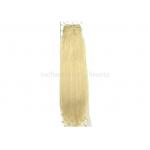 Female Blonde Non Remy Human Hair , Sleek Colorful Hair Extensions Tangle-Free for sale