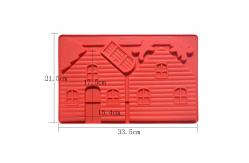 China 3D Silicone Baking Utensils House Shaped Square Handmade Diy Silicone Soap Mold supplier