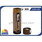 CMYK Printing Round Kraft Paper Packaging Tube For Cosmetics / Skincare Products for sale