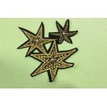 Hexagonal 3D Embroidery Patches , Multiusage Custom Made Embroidered Patches for sale