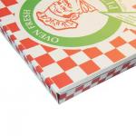 Customized takeaway pizza box eco-friendly and biodegradable fast food packaging paper box
