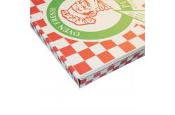 China Customized takeaway pizza box eco-friendly and biodegradable fast food packaging paper box supplier
