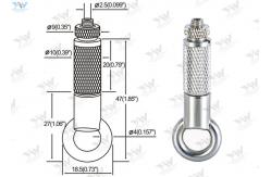 China Brass Material Aircraft Cable Hangers / Wire Cable Hanging System With Safety Nut supplier