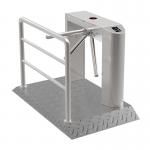 RFID Reader Automatic Tripod Tunrstile Aluminum Base Plate Pedestrian Access Control for sale