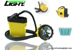 China Anti Explosive Miners Helmet Light 25000 Lux Brightness With Low Power Warning Function supplier