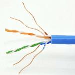 Indoor Oxygeen Free CAT6 Lan Cable 4 Pair FTP Shield White Blue for sale