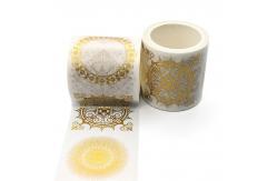 China Custom 15mm*10m Decorative Packing Tape Printed Foil Washi Tape supplier