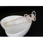 Alloy Material Butterfly Breastpin / Scarf Buckle , Trendy Metal Craft Ornaments for sale