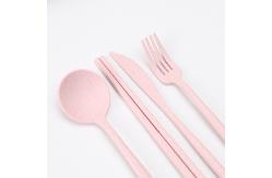 China 28pcs Household Kitchen Flatware Sets ODM Wheat Straw Tableware Set supplier